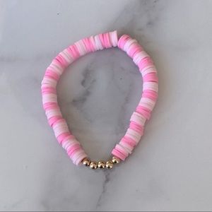 Pink and Light Pink Patterned Bracelet